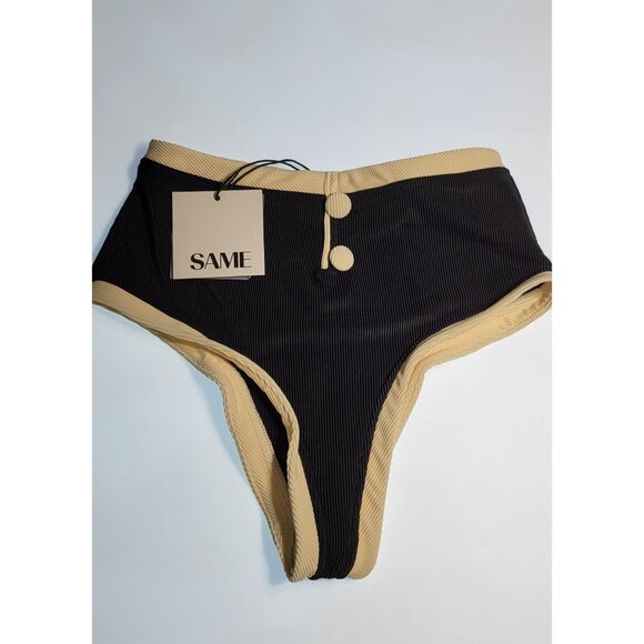 SAME LOS ANGELES Set 2pc Bikiny Swim Top Small Bottom High Weist Small - Picture 3 of 14